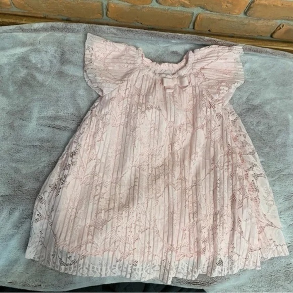 Carters Just One You Pink Lace Dress Girls 18 Months Special Occasion Flutter